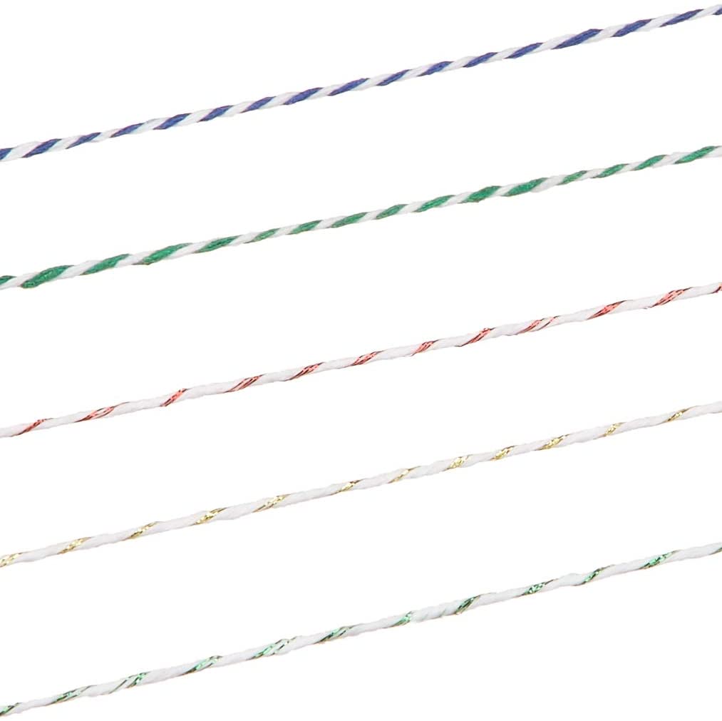 Premium Christmas Baker’s Twine Set with Metallic Foil – 5-Pieces 250 Yards of Holiday Cheer!