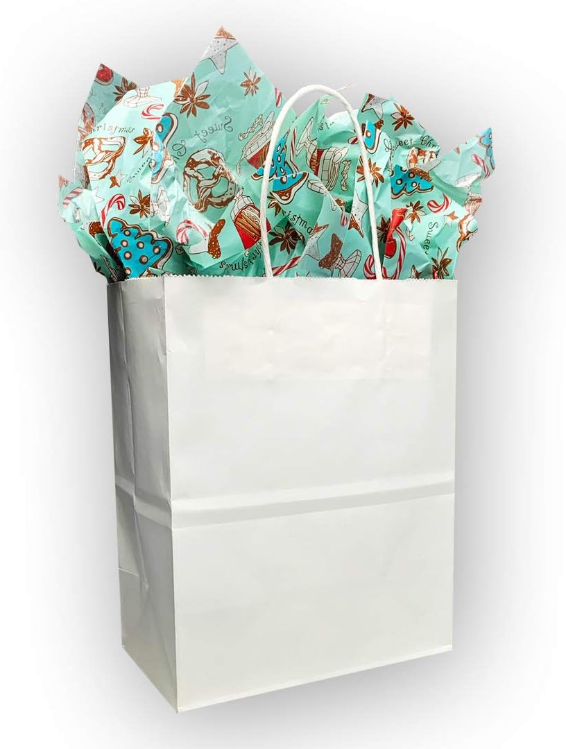 Retro Printed Kraft Tissue Paper for Vintage Christmas Gift Wrapping