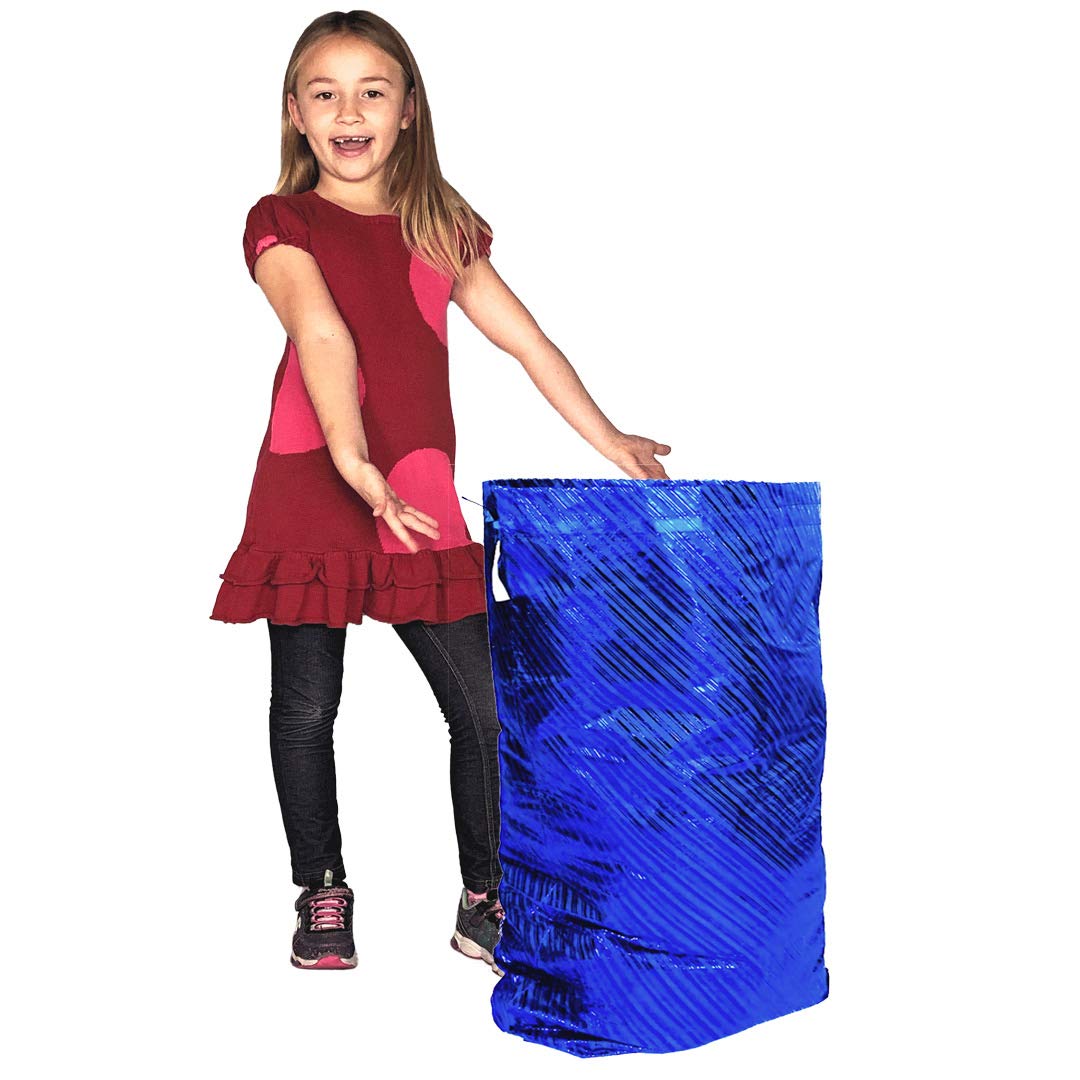 K-Kraft Giant Blue Gift Bag (26 x 35.5 inches) Reusable Easy-to-Use to easily wrap large presents or store wrapping paper and Christmas decorations