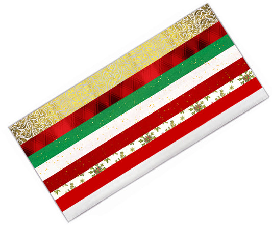 Premium  Christmas Tissue Paper with Classic Prints and Colors 160 sheets 20 x 24 inch sheets