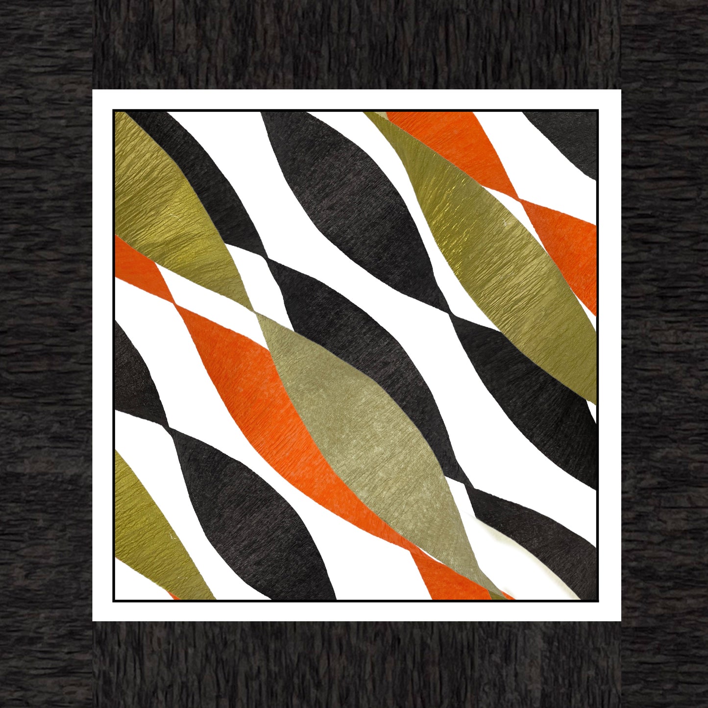 Orange, Black and Gold Crepe Paper Streamers 9 Rolls