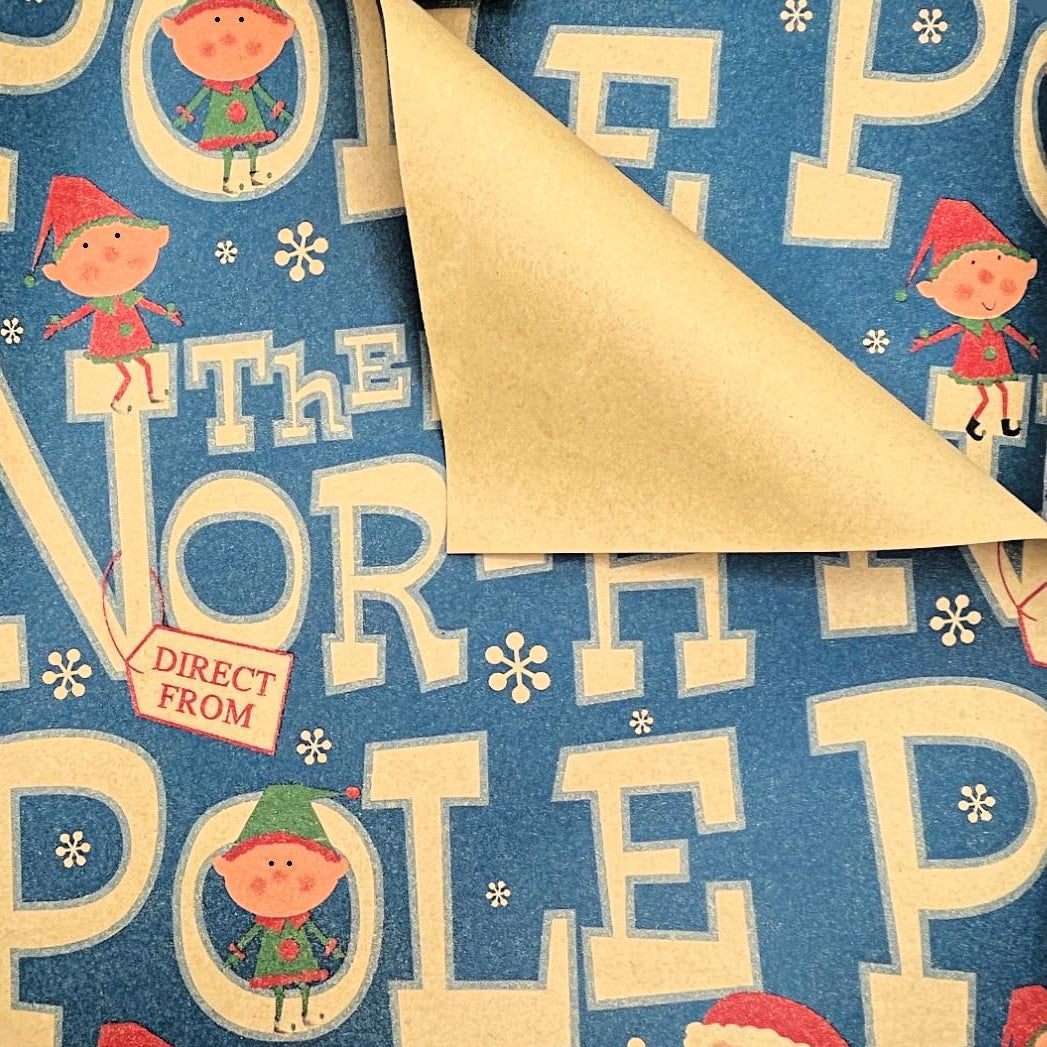 Vintage Wrapping Paper with Matching Pre-Strung Tags and Tape