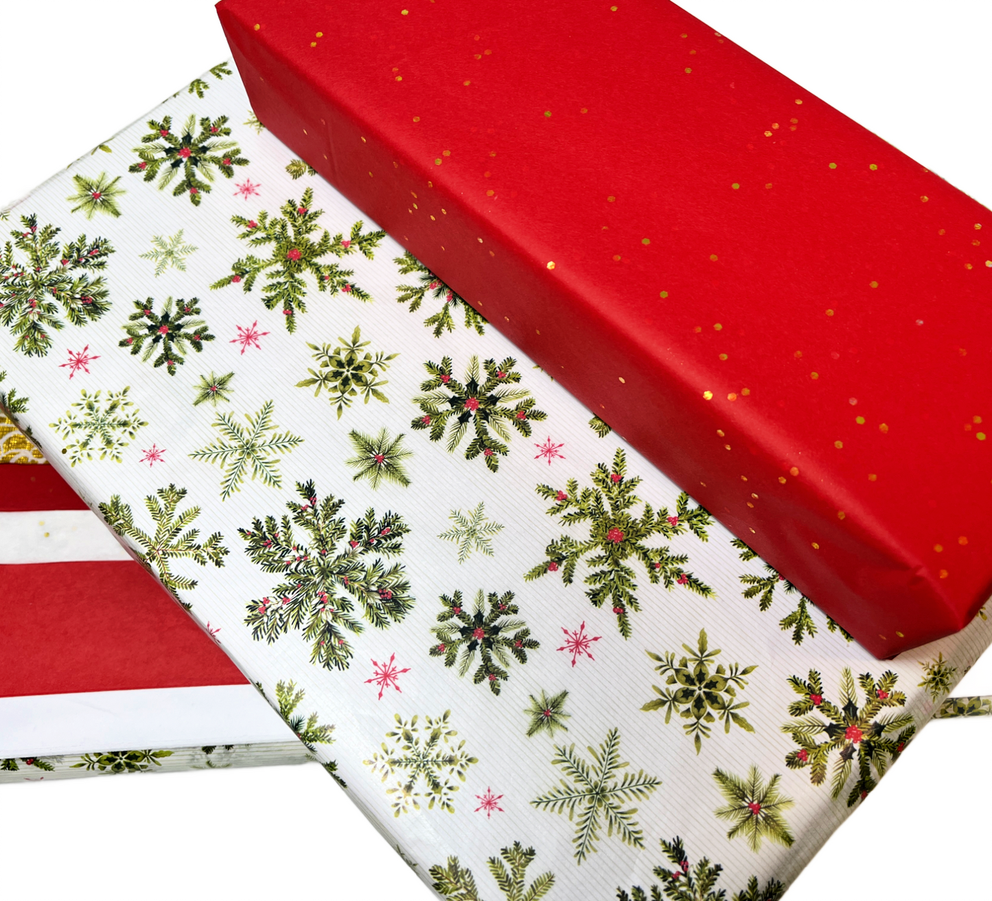 Premium Christmas Tissue Paper with Classic Prints and Colors 160 sheets 20 x 24 inch sheets
