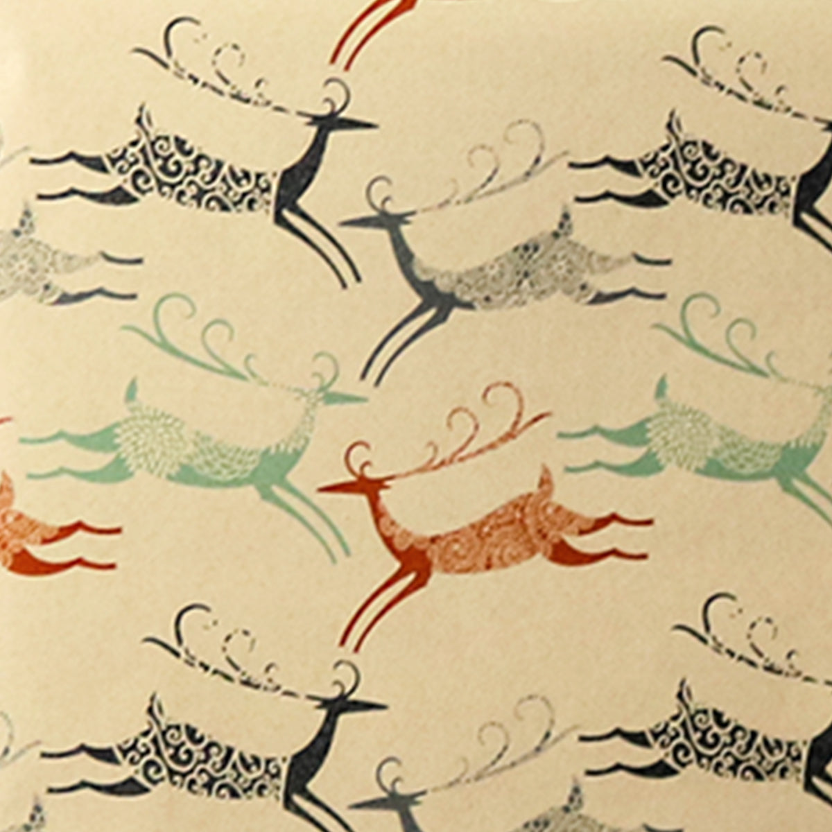 Prancing Deer All Occasion Gift Wrapping Paper one roll 30 inches wide and 15 feet long
