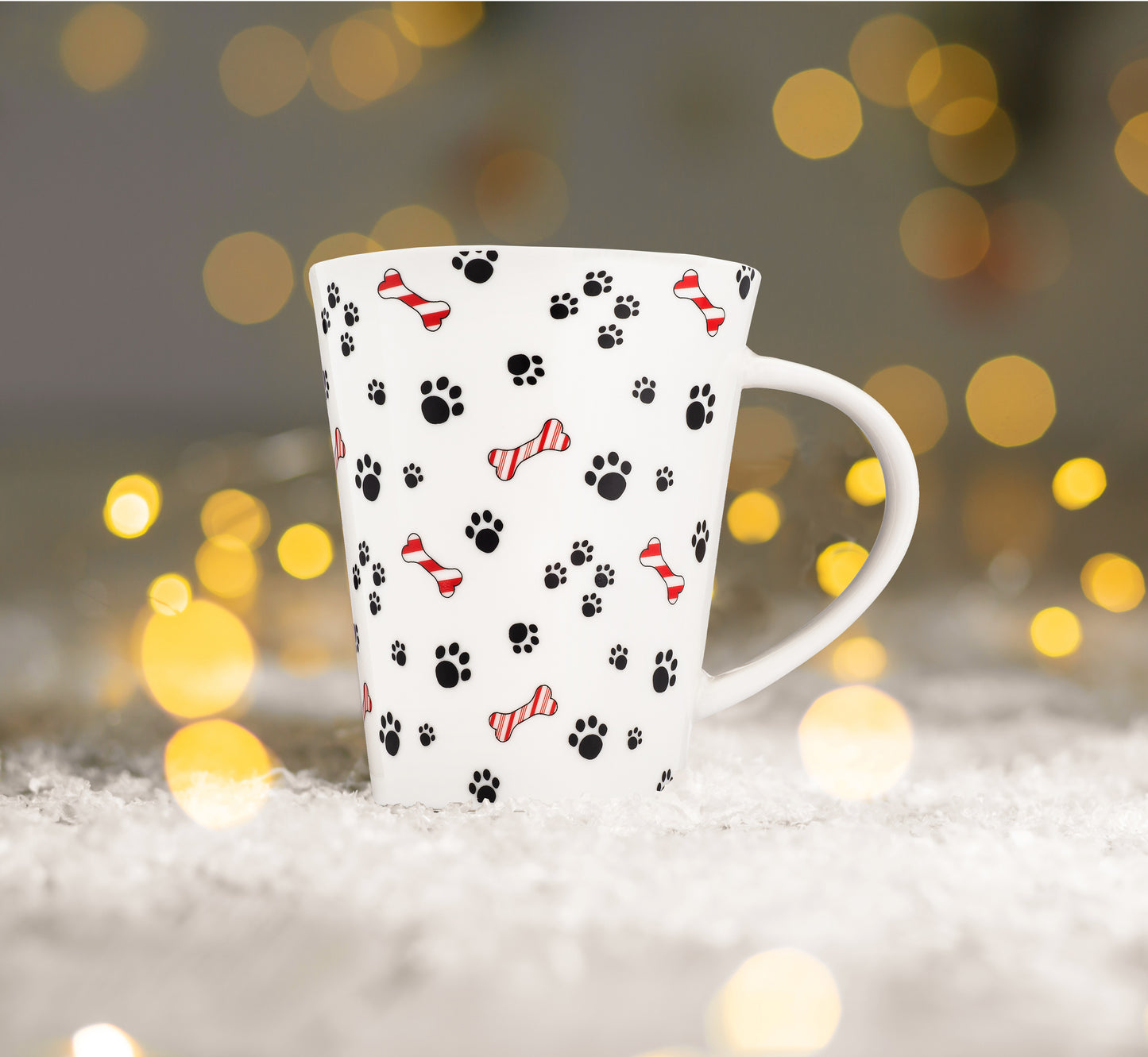 Gift Wrapped Christmas Dog Coffee Mug