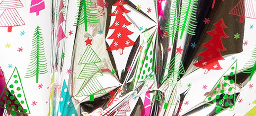 Premium Mid Century Modern Pink Christmas Tissue