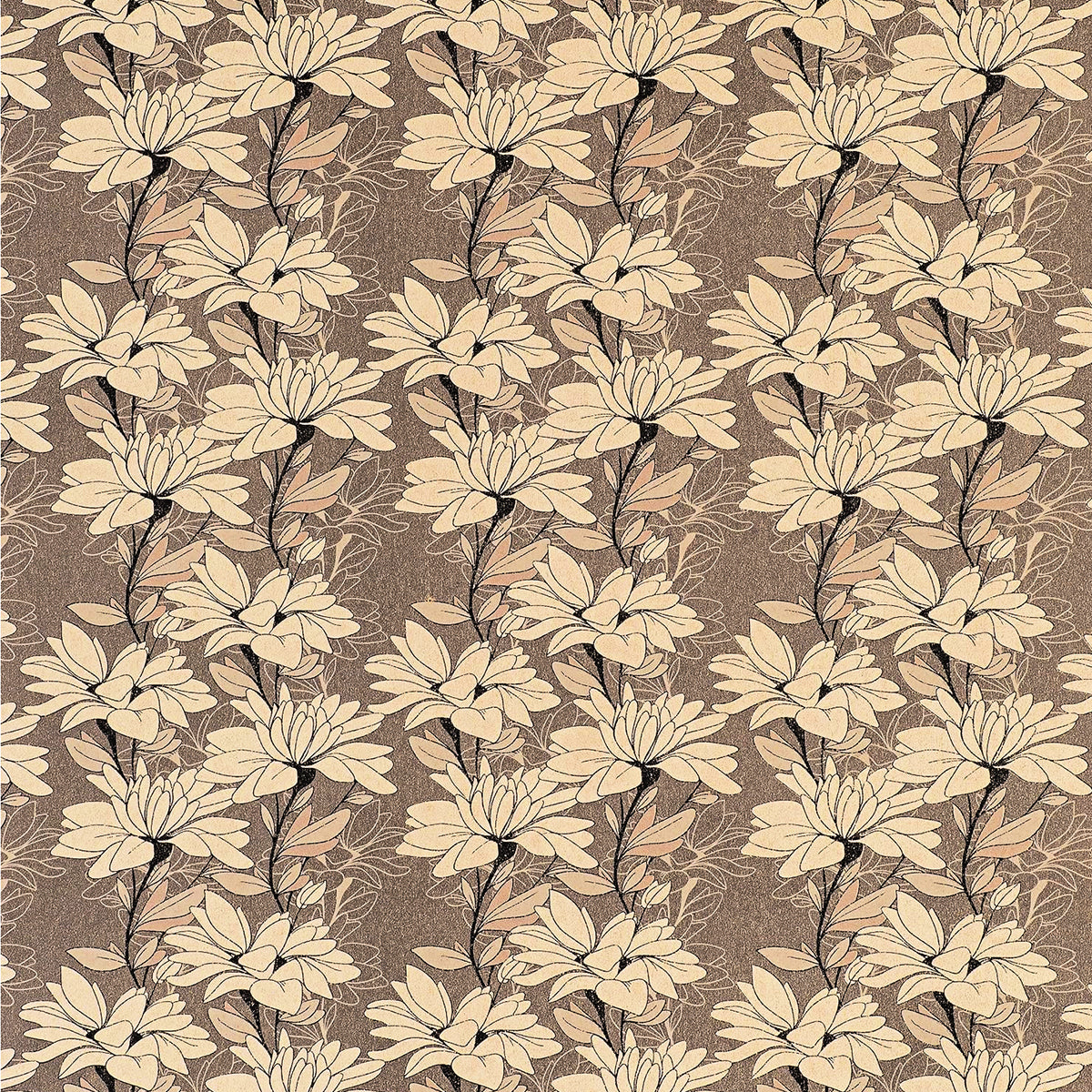 Zen Chrysanthemum All Occasion Gift Wrapping Paper 30 inches wide and 10 feet long.