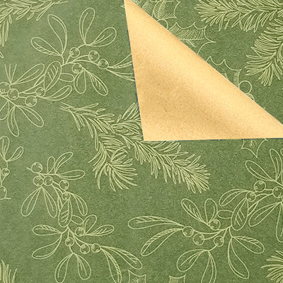 Mistletoe Wrapping Paper: 1 roll 30 inches wide by 15 feet long