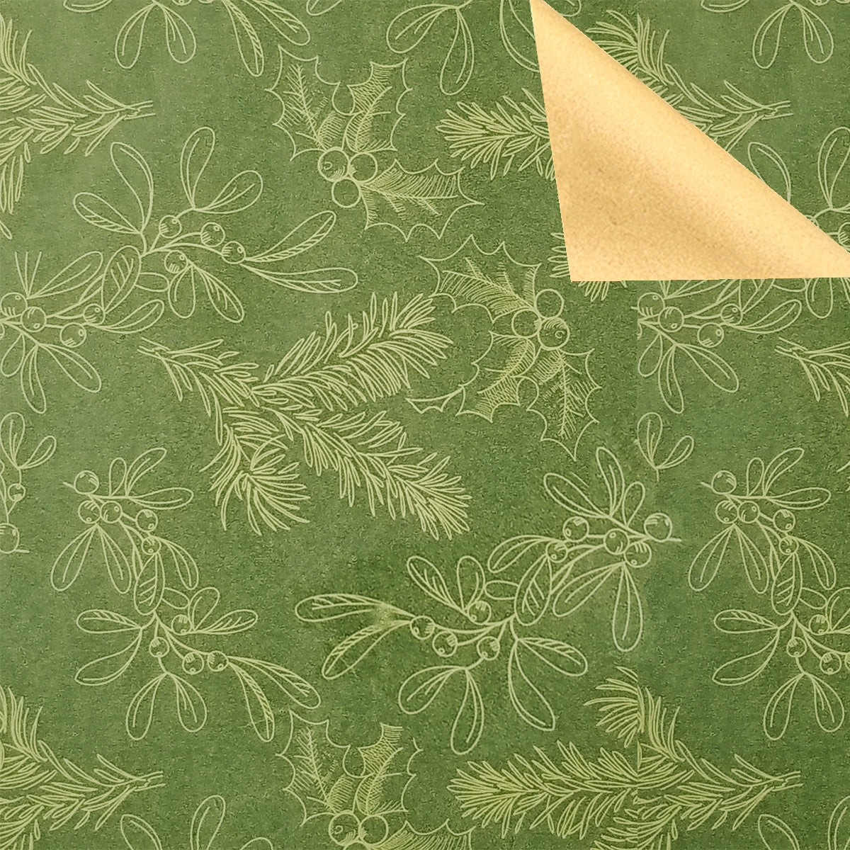 Mistletoe Wrapping Paper: 1 roll 30 inches wide by 15 feet long