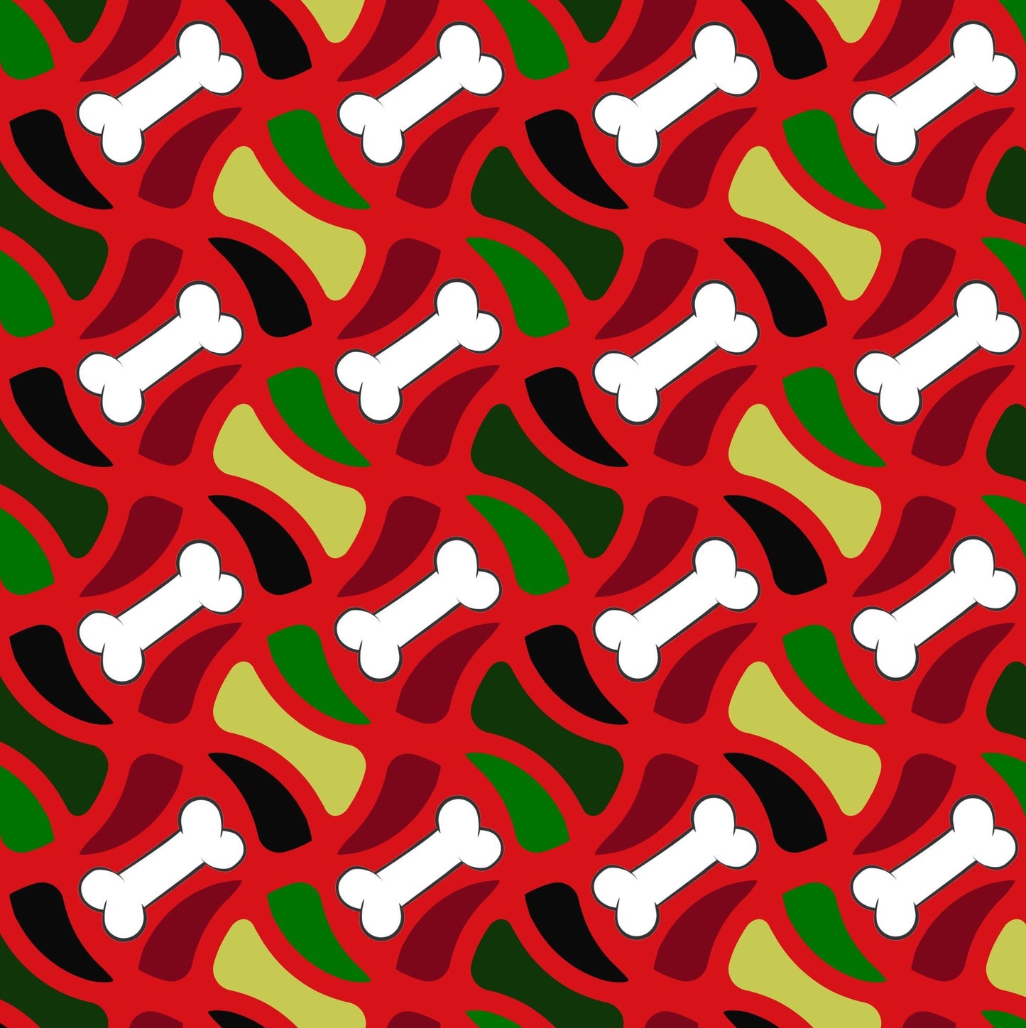 Modern Dog Wrapping Paper - Eight 20 x 30 Inch Gift Wrap Sheets