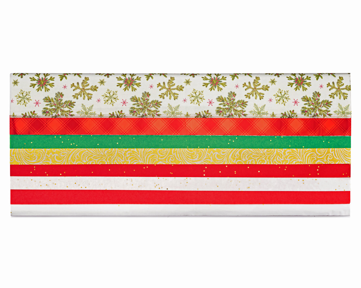 Premium Christmas Tissue Paper with Classic Prints and Colors 160 sheets 20 x 24 inch sheets