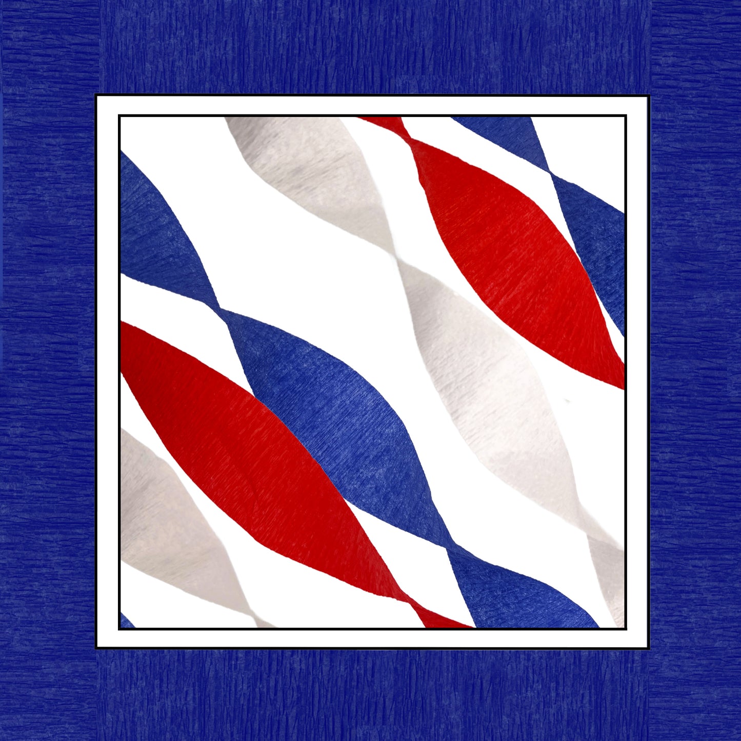 Red, White and Blue Crepe Paper Streamers 9 Rolls