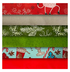 Retro Printed Kraft Tissue Paper for Vintage Christmas Gift Wrapping