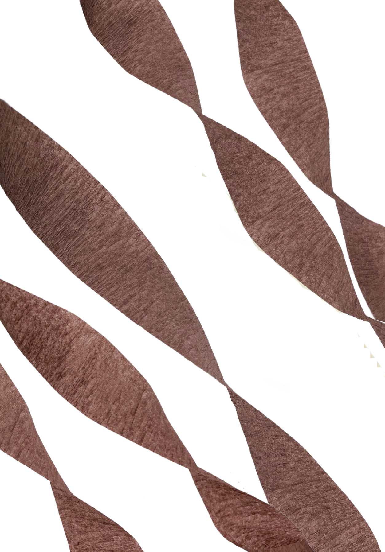 5 Rolls Chocolate Brown Crepe Paper Streamers