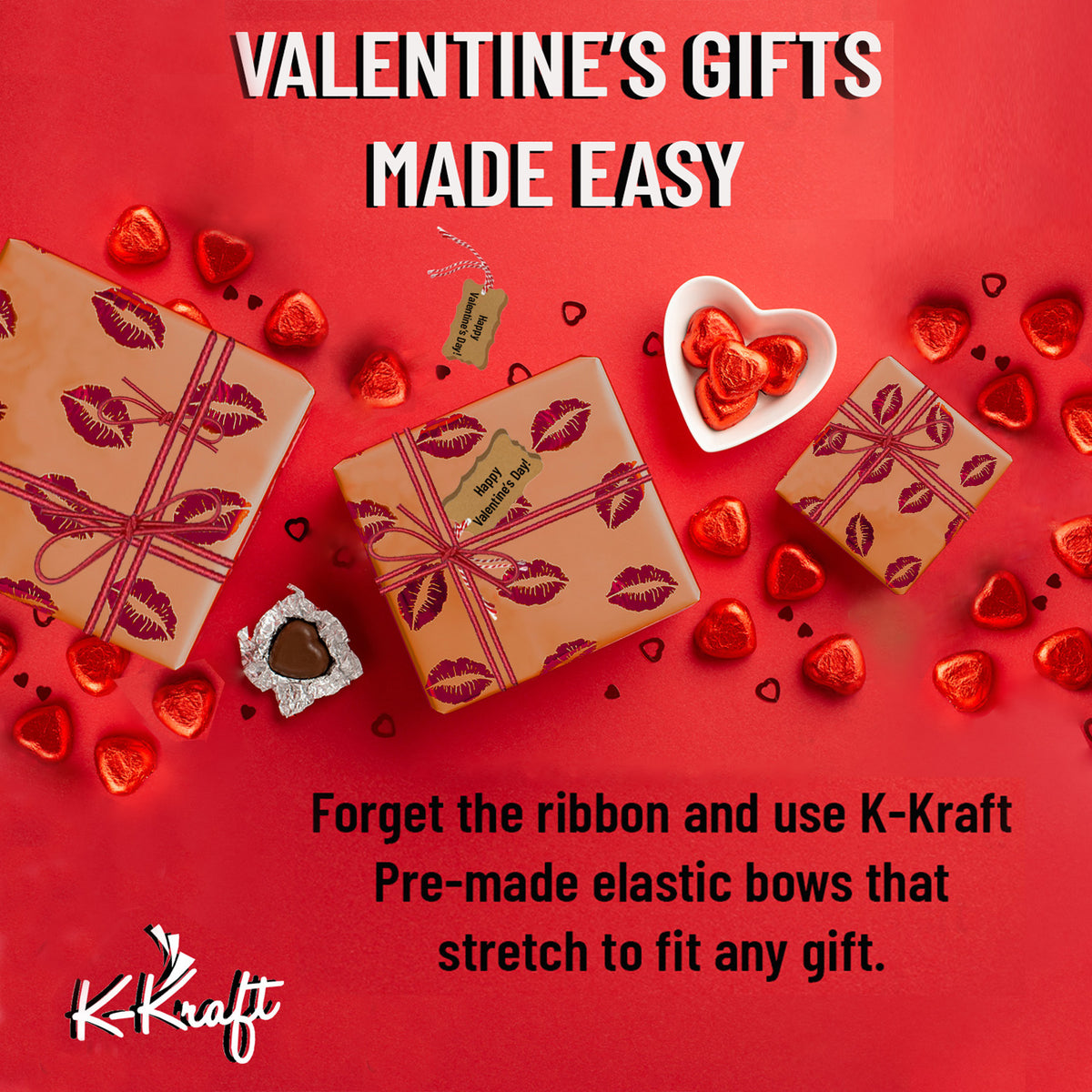 Strachy Loop Ribbon 6-Inch Stretch Loop Ribbons – K-Kraft® Vintage Wrapping Paper