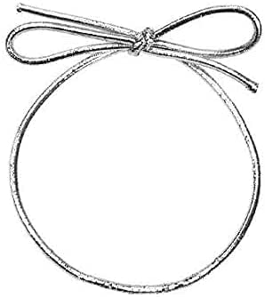 K-Kraft Stretch Loops for Crafts and Easy Gift-Wrapping (10 INCHES, White)