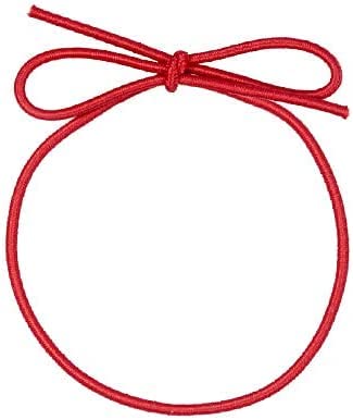 K-Kraft Stretch Loop Ribbons for Crafts and Easy Gift-Wrapping, 100 Units (8 Inch, Red)