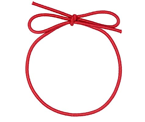 K-Kraft Stretch Loop Ribbons for Crafts and Easy Gift-Wrapping, 100 Units (8 Inch, Red)