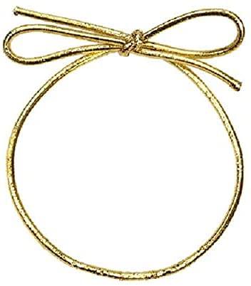 K-Kraft Stretch Loops for Crafts and Easy Gift-Wrapping, 100 Units (6 Inch, Gold)