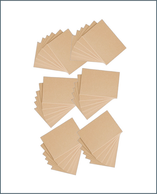 K-Kraft Notepads with Kraft Paper Covers - Bulk Buys (36 Notebooks, 4.5 x 3 Mini Notebooks)