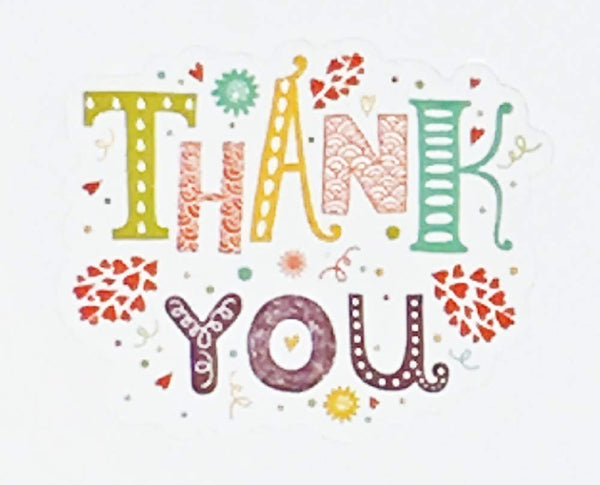 K-Kraft Thank You Sticker Seals for Envelopes or Decorative Crafts