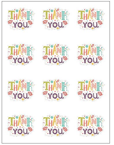 K-Kraft Thank You Sticker Seals for Envelopes or Decorative Crafts