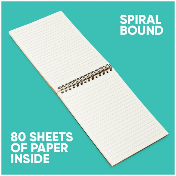 K-Kraft Steno Notebooks Kraft Paper Covers (Four 5 x 7 Notepads)