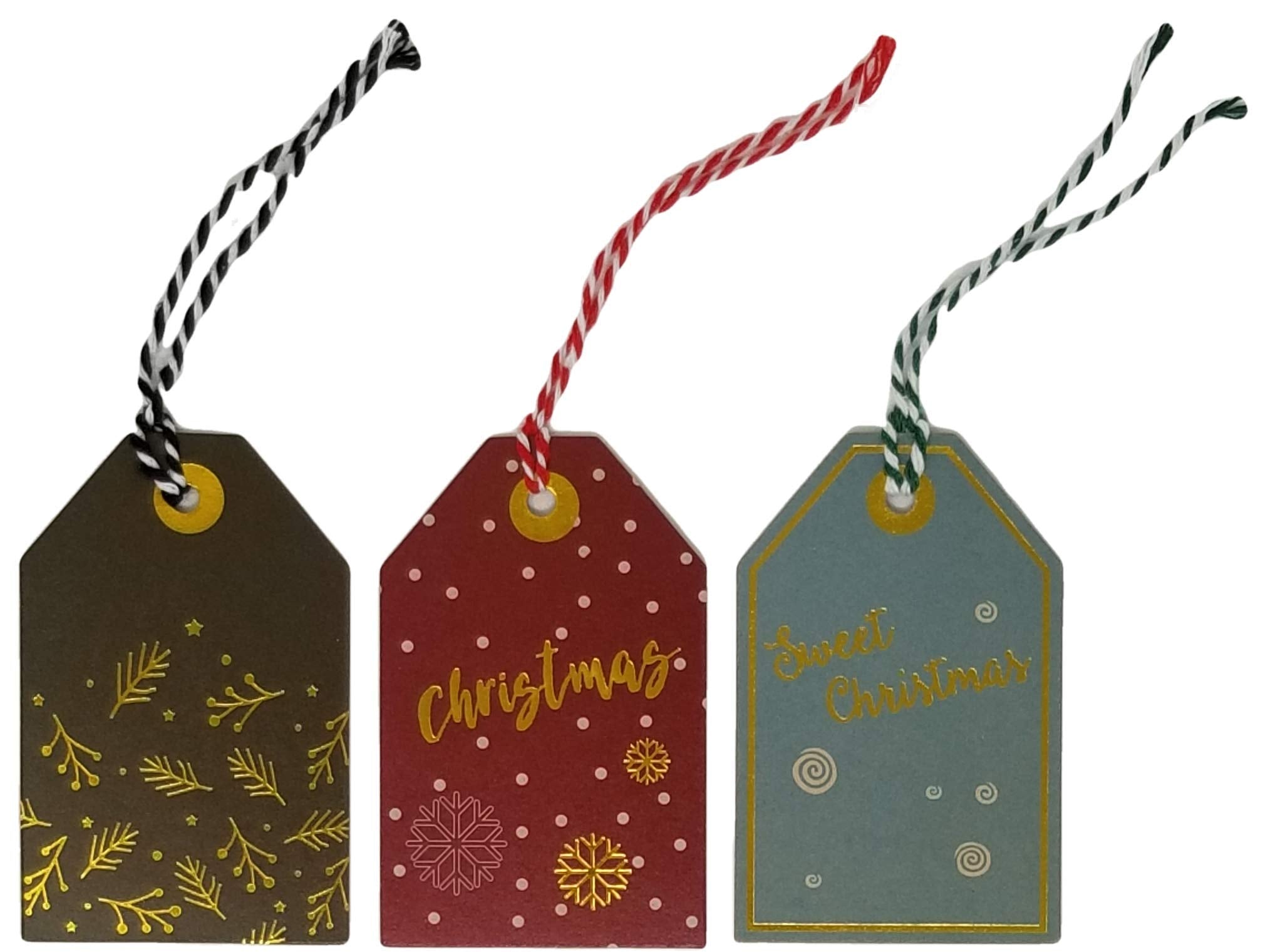 K-Kraft Kraft Tags for Gift Wrapping and Labeling (Vintage Xmas Tags)