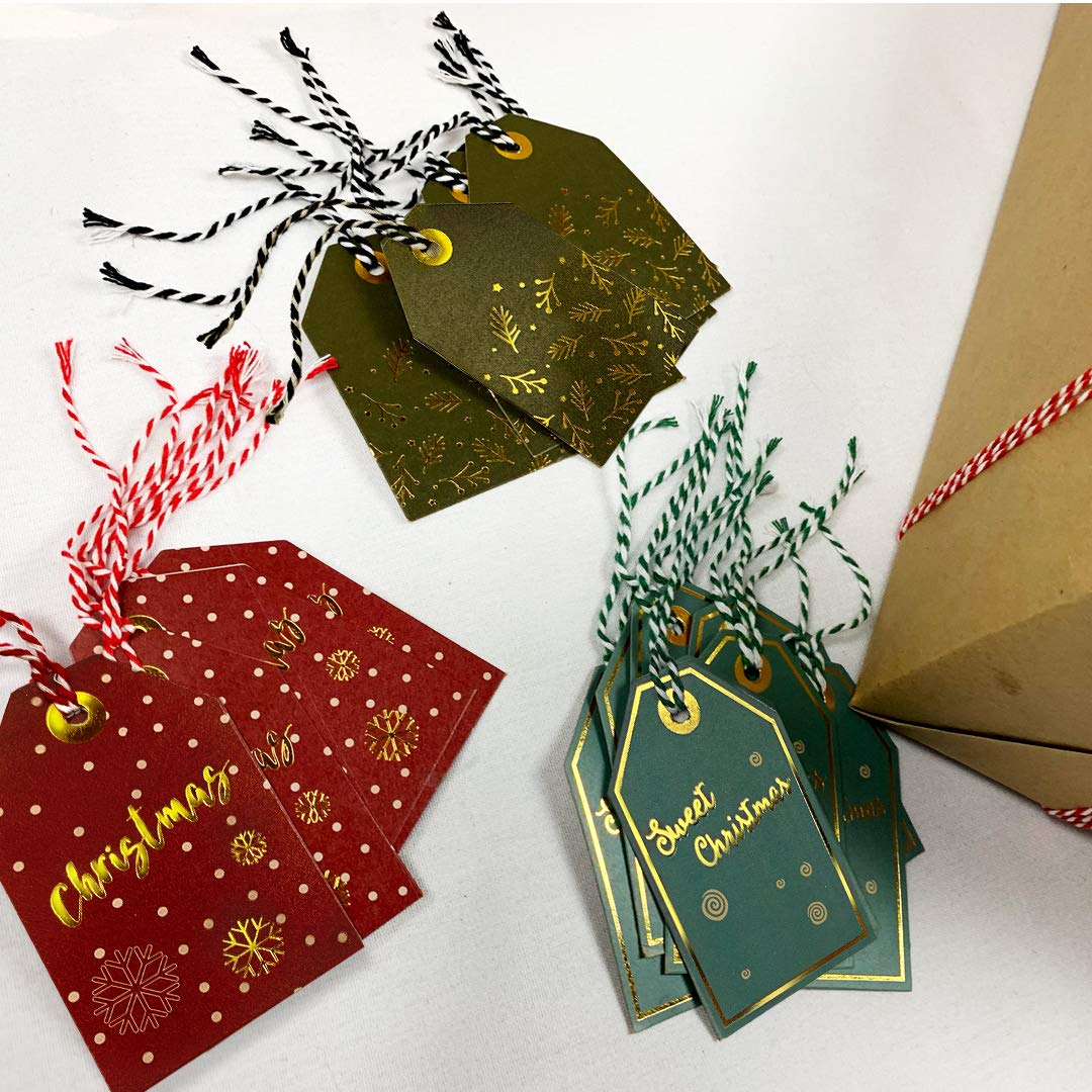 Mistletoe-Reindeer-SodaShoppe Wrapping Paper Set with 3 Rolls and Matching Gift Tags