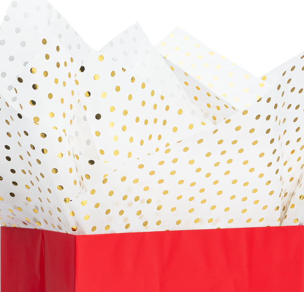 K-Kraft Birthday Metallic Tissue Paper – 102 Sheets – 20x20 Inch Sheets – 33 Red Sheets, 24 White Sheets, 45 Printed Sheets – Gift Wrapping Paper – Crafts by K-Kraft