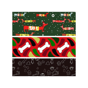 K-Kraft Folded Wrapping Paper sets (Christmas Dog Prints and 15 Bone Tags)