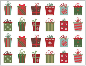 K-Kraft Christmas Stickers for Envelopes, Decorative Crafts (Parade of Presents)