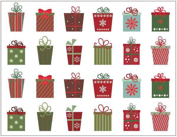 K-Kraft Christmas Stickers for Envelopes, Decorative Crafts (Parade of Presents)