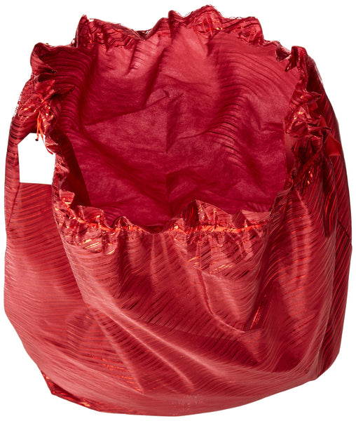 XXXL Jumbo Thick Reusable Festive Gift Bag for Oversized Presents, Festive Red 36 x 44 inches