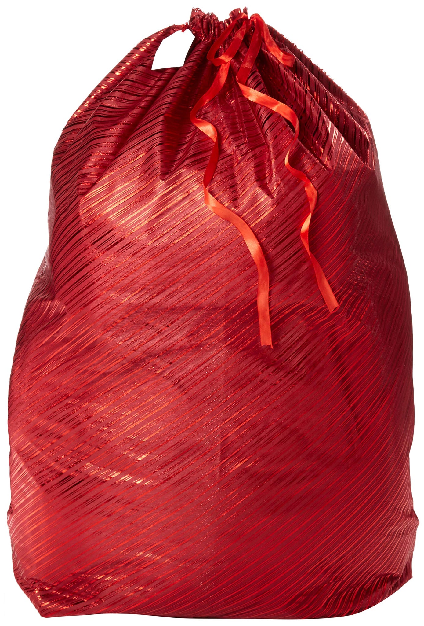 XXXL Jumbo Thick Reusable Festive Gift Bag for Oversized Presents, Festive Red 36 x 44 inches