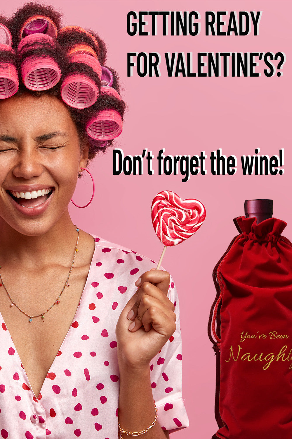 "You've Been Naughty" Romantic Nights Wine Bag