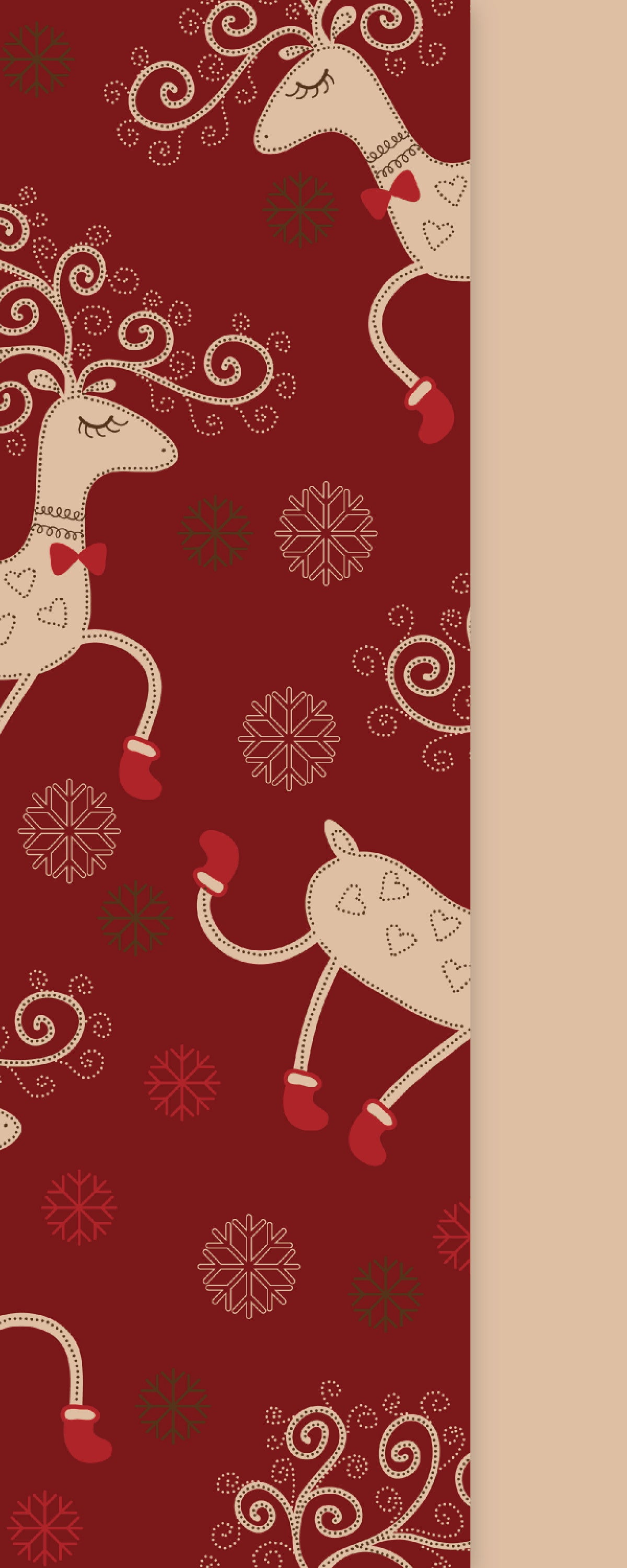 Mistletoe-Reindeer-SodaShoppe Wrapping Paper Set with 3 Rolls and Matching Gift Tags