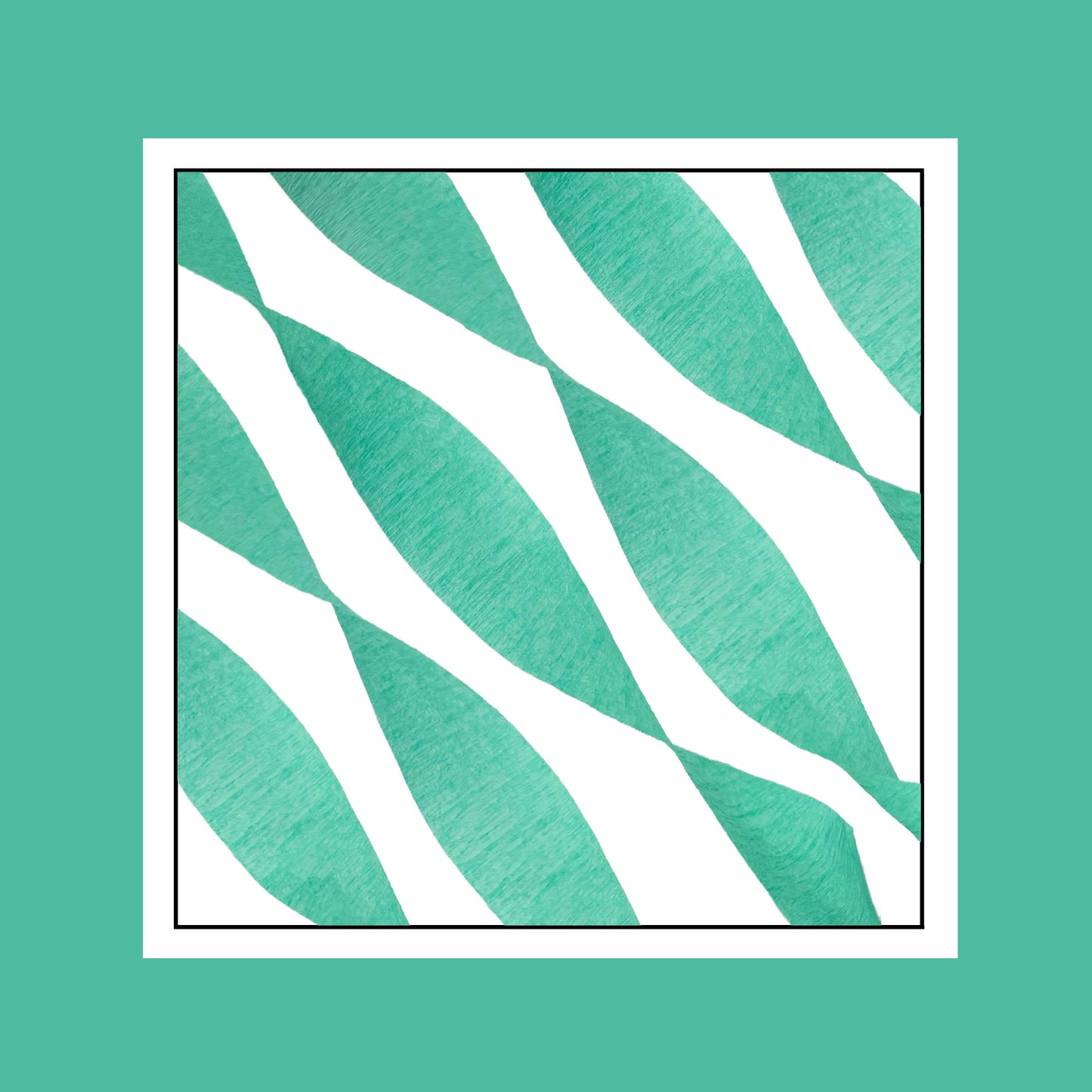 Seafoam Blue-Green Crepe Paper Streamers 5 Rolls