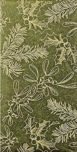 Mistletoe Wrapping Paper: 1 roll 30 inches wide by 15 feet long