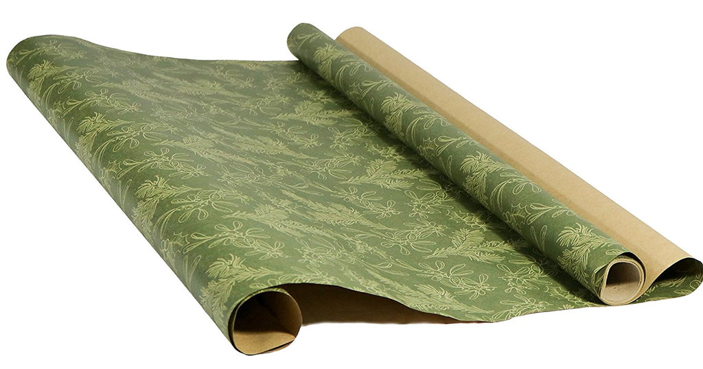 Simple solid sage green country side Christmas Wrapping Paper | Zazzle