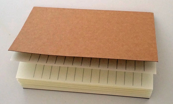 Notepads with Kraft Paper Covers (4.5 x 3 Mini Notebooks Set of 6)